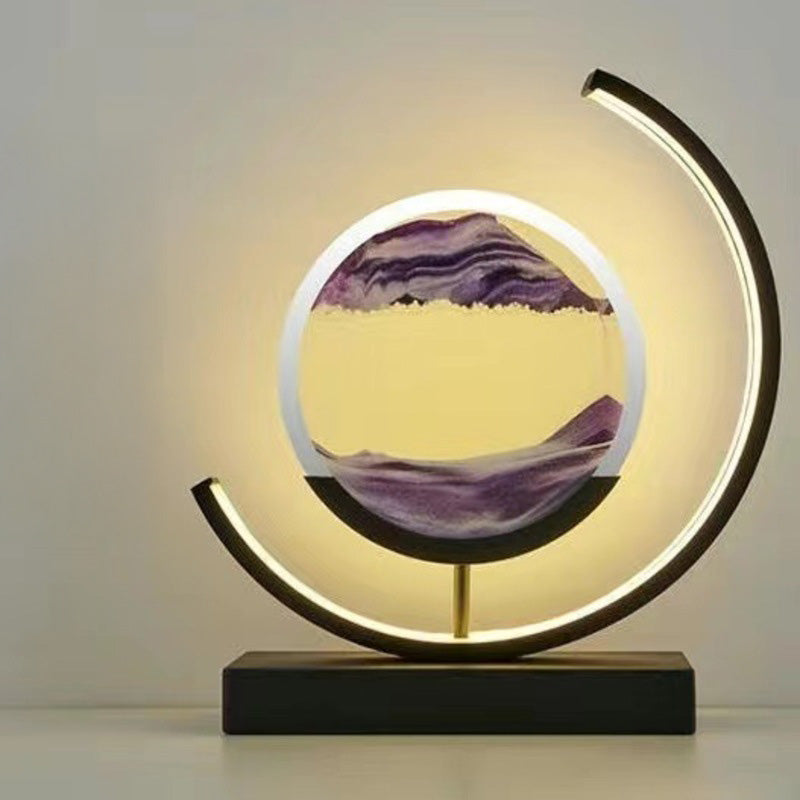 Lampada LED per dipingere con la sabbia che scorre: luce notturna per la casa (opzione regalo) - Stilex