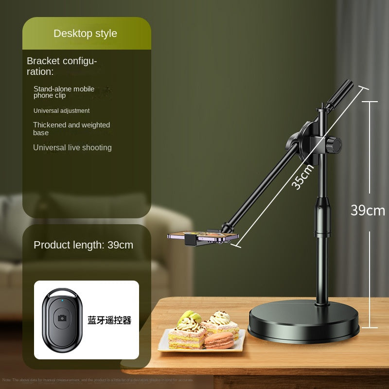 Supporto per riprese aeree per telefono cellulare per fotografia di cibo, disegno e streaming live - Supporto da tavolo per telefono - Stilex