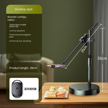 Supporto per riprese aeree per telefono cellulare per fotografia di cibo, disegno e streaming live - Supporto da tavolo per telefono - Stilex