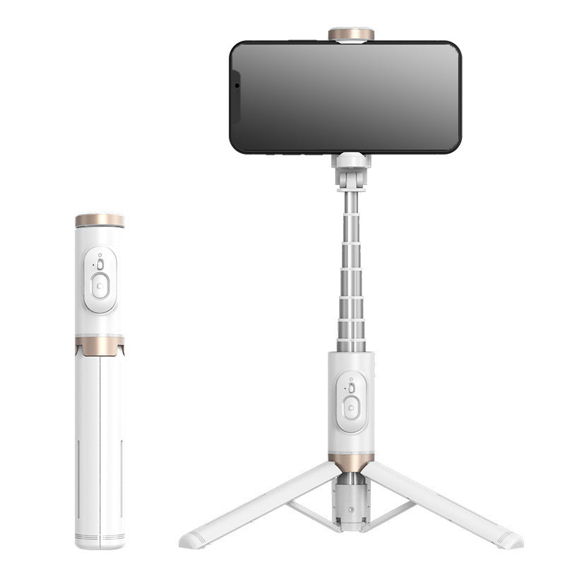 Selfie stick Bluetooth per cellulare con luce di riempimento rotante e treppiede nascosto per streaming live - Stilex