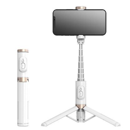 Selfie stick Bluetooth per cellulare con luce di riempimento rotante e treppiede nascosto per streaming live - Stilex