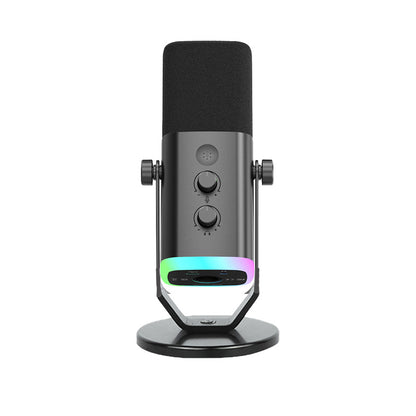 Microfono a condensatore per computer, streaming live, registrazione karaoke, microfono a condensatore per telefono cellulare, universale, karaoke, - Stilex