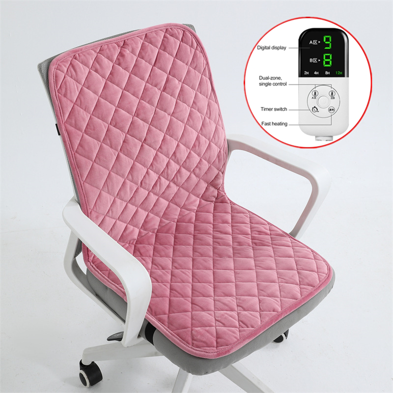 scaldasedia Cuscino riscaldato per sedia , tappetino elettrico , scaldasedia da ufficio, timer intelligente, schienale integrato - Stilex