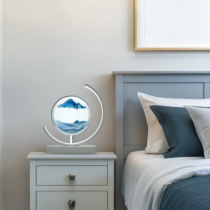 Lampada LED per dipingere con la sabbia che scorre: luce notturna per la casa (opzione regalo) - Stilex