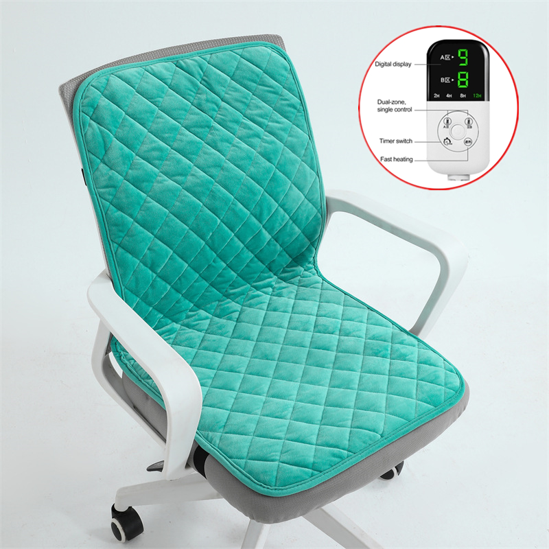 scaldasedia Cuscino riscaldato per sedia , tappetino elettrico , scaldasedia da ufficio, timer intelligente, schienale integrato - Stilex