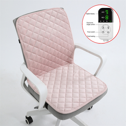 scaldasedia Cuscino riscaldato per sedia , tappetino elettrico , scaldasedia da ufficio, timer intelligente, schienale integrato - Stilex