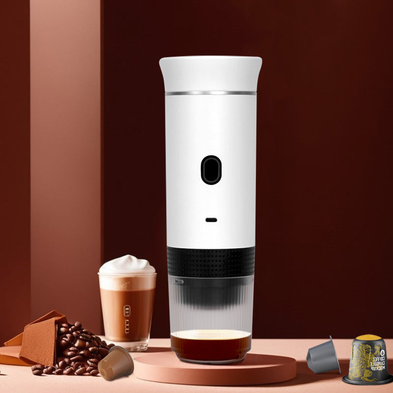 Macchina da caffè cordless 3 in 1 aggiornata 2025 - 20 bar portatile per auto/campeggio/casa, capsule/polvere, riscaldamento rapido tramite USB - Stilex