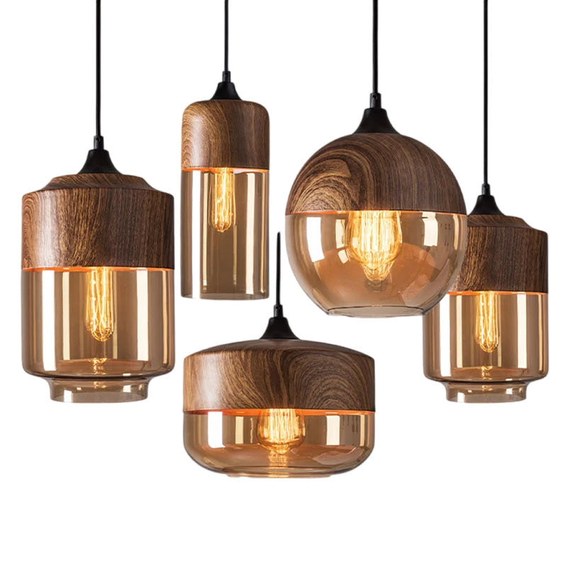 Lampada a sospensione in stile  con testa singola, personalità creativa, ristorante, bar, negozio , reception, lampada a sospesa - Stilex