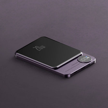 power bank portatile in metallo ultra sottile  magnetica wireless ricarica rapida stile  power bank - Stilex