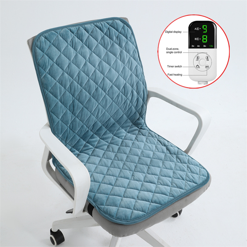 scaldasedia Cuscino riscaldato per sedia , tappetino elettrico , scaldasedia da ufficio, timer intelligente, schienale integrato - Stilex