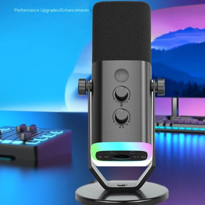Microfono a condensatore per computer, streaming live, registrazione karaoke, microfono a condensatore per telefono cellulare, universale, karaoke, - Stilex