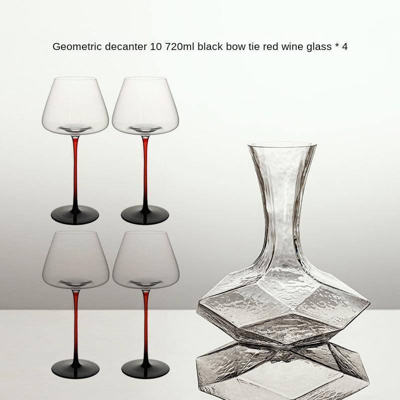 Decanter per vino Cube Diamond, bottiglia di vino traspirante e rapida per la casa, aeratore per vino rosso in vetro di alta qualità di lusso - Stilex