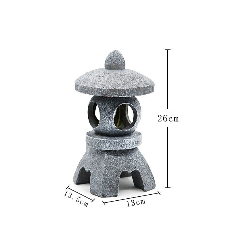 Decorazioni da giardino alimentate a energia solare: lanterne e statue a pagoda - Stilex