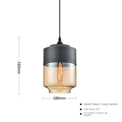 Lampada a sospensione in stile  con testa singola, personalità creativa, ristorante, bar, negozio , reception, lampada a sospesa - Stilex