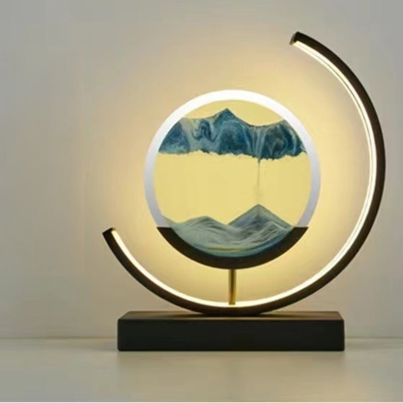 Lampada LED per dipingere con la sabbia che scorre: luce notturna per la casa (opzione regalo) - Stilex