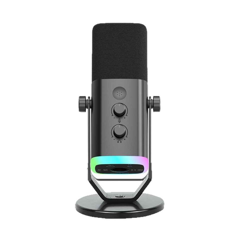 Microfono a condensatore per computer, streaming live, registrazione karaoke, microfono a condensatore per telefono cellulare, universale, karaoke, - Stilex