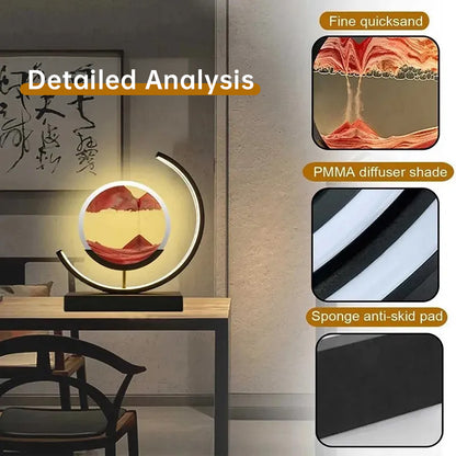 Lampada LED per dipingere con la sabbia che scorre: luce notturna per la casa (opzione regalo) - Stilex