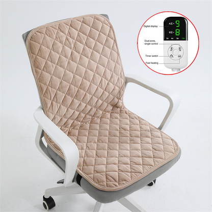 scaldasedia Cuscino riscaldato per sedia , tappetino elettrico , scaldasedia da ufficio, timer intelligente, schienale integrato - Stilex