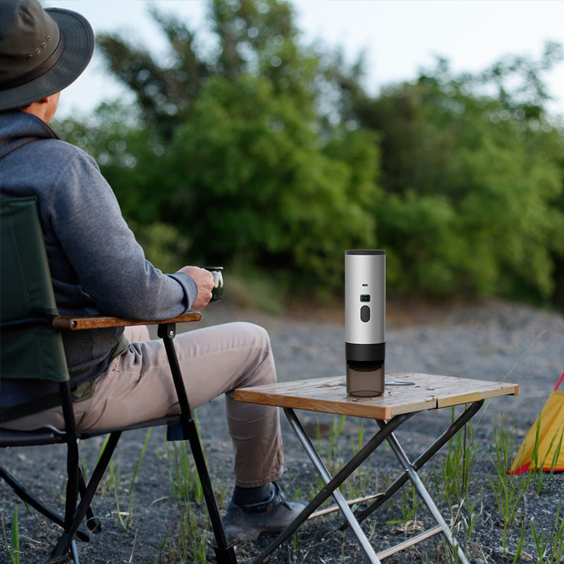 Macchina per caffè espresso portatile wireless 3 in 1, 7800 mAh, auto/casa/campeggio, (caffè macinato/in capsule.) - Stilex