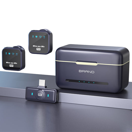 microfoni lavalier wireless con ricevitore intelligente per la riduzione del rumore, clip per microfono wireless - Stilex