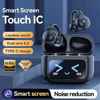 Auricolari wireless con clip aperta BT 5.4 Auricolari sportivi con microfono integrato Cuffie fitness Cuffie impermeabili per allenamento/corsa - Stilex