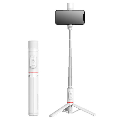 Selfie stick Bluetooth per cellulare con luce di riempimento rotante e treppiede nascosto per streaming live - Stilex