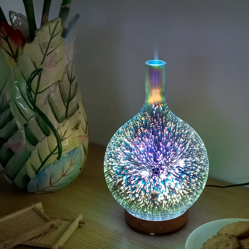 Lampada per aromaterapia, mini umidificatore, bruciatore di incenso da camera da letto con spina, bruciatore di incenso elettrico - Stilex