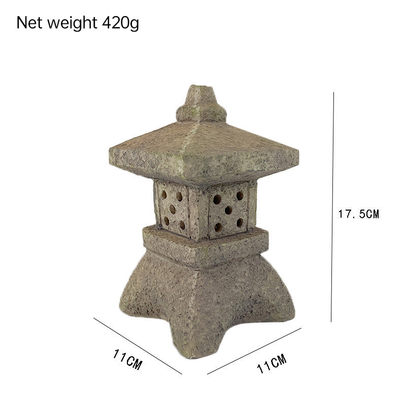 Decorazioni da giardino alimentate a energia solare: lanterne e statue a pagoda - Stilex