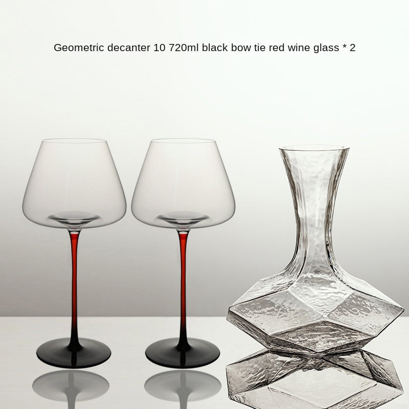 Decanter per vino Cube Diamond, bottiglia di vino traspirante e rapida per la casa, aeratore per vino rosso in vetro di alta qualità di lusso - Stilex