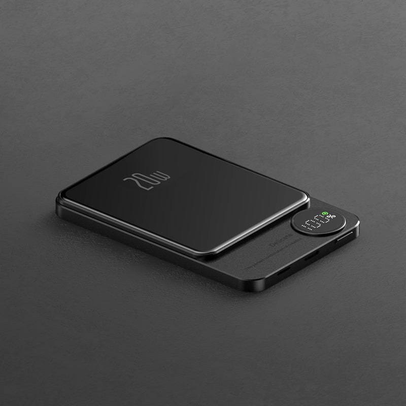 power bank portatile in metallo ultra sottile  magnetica wireless ricarica rapida stile  power bank - Stilex