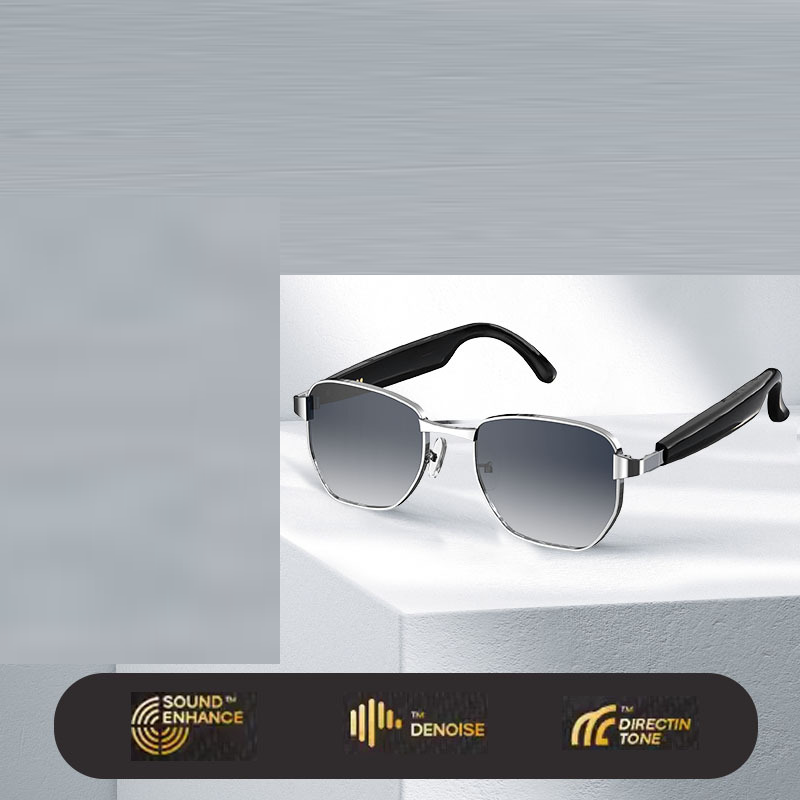 Occhiali da sole intelligenti Bluetooth AI Multifunzionali Traduzione in tempo reale Cuffie Chiamate Ascolto musica - Stilex